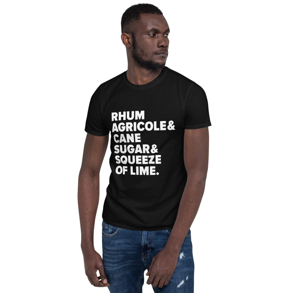 Ti Punch Recipe Short Sleeve Unisex T Shirt